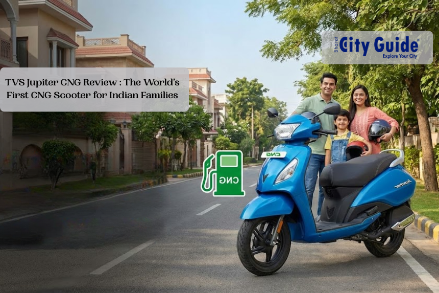 TVS Jupiter CNG Review : The World’s First CNG Scooter for Indian Families